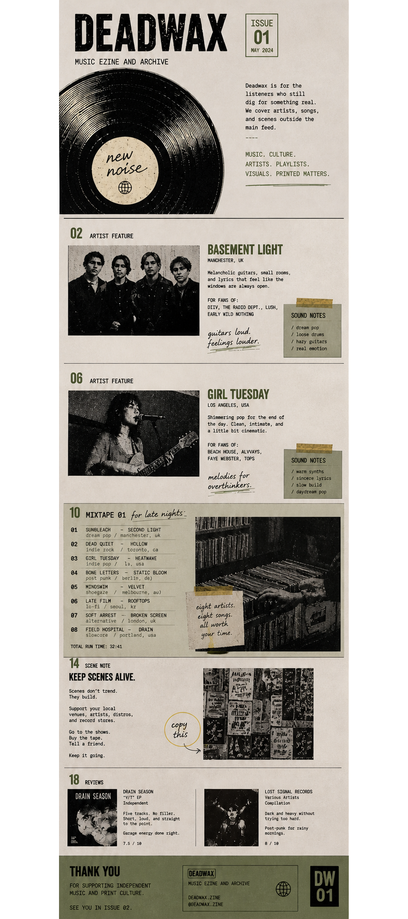 Deadwax printed ezine