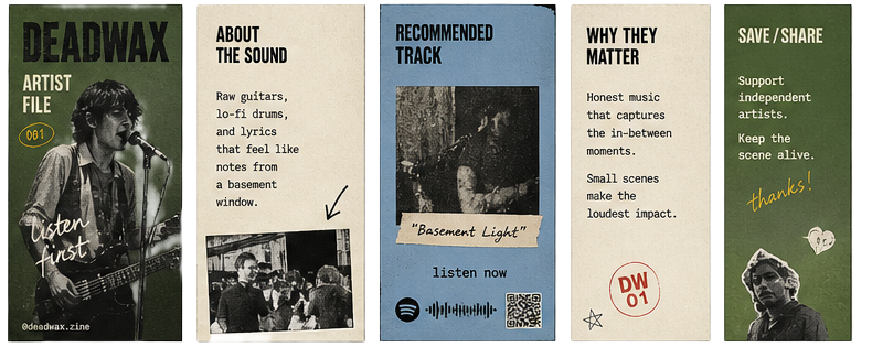 Deadwax · stories and reels